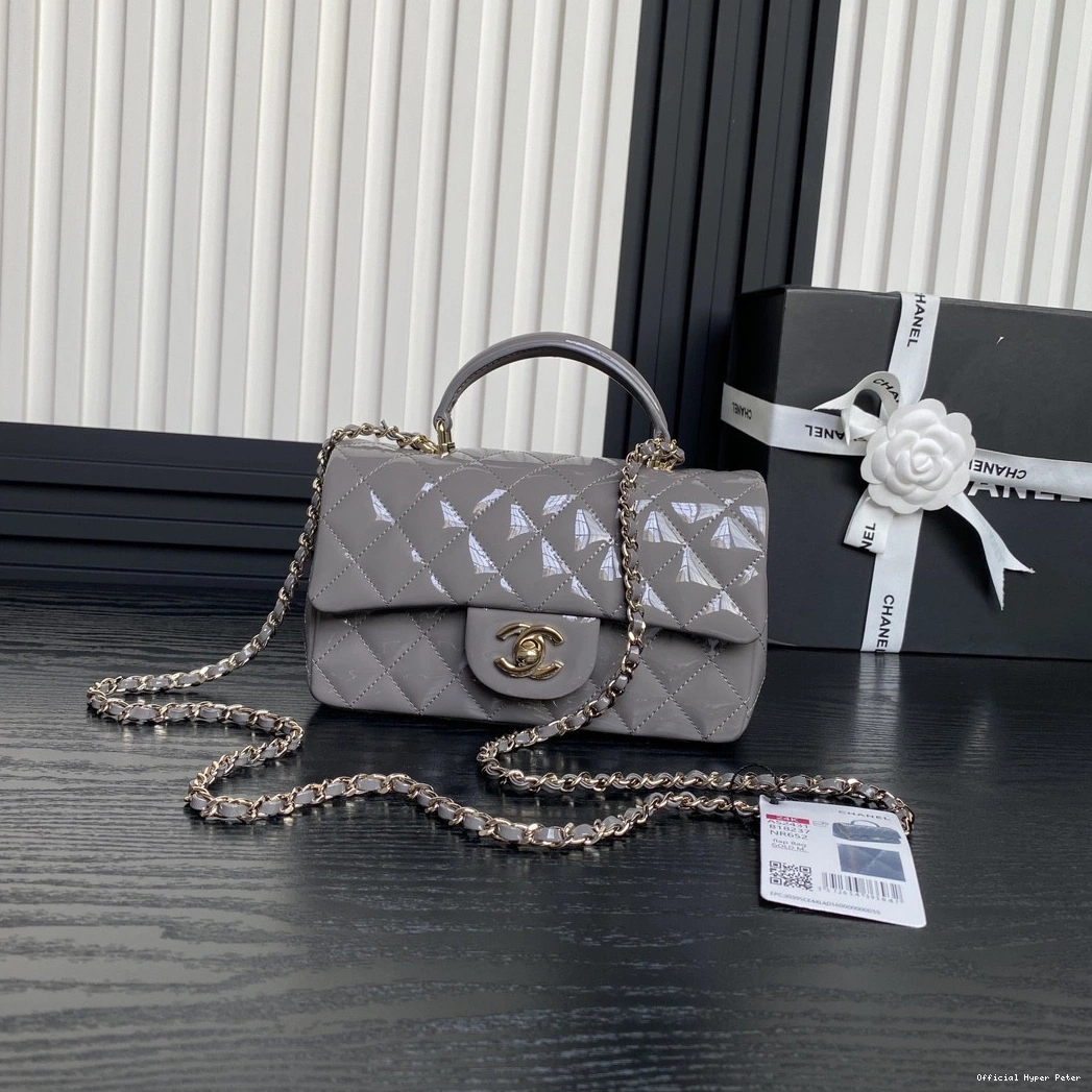 Hyper Peter CHANEL Handbag With Mini Top Handle CHANELassic 0805
